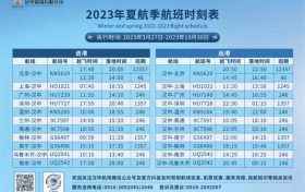 新航季，漢中機(jī)場換季資訊都在這里！縮略圖